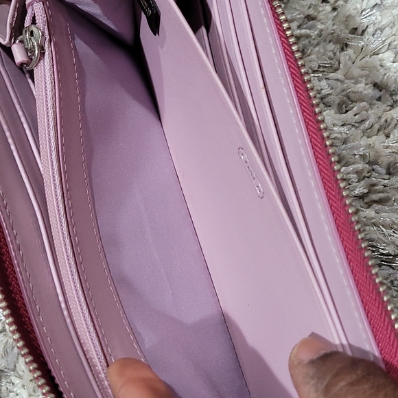 Coach Long Zip Around Wallet In Signature Canvas - Picture 13 of 16